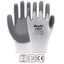 Beybi Gloves PN 72 Polyester Knitted Nitrile Gloves (Pack of 50)