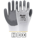 Beybi Gloves PN 72 Polyester Knitted Nitrile Gloves (Pack of 50)