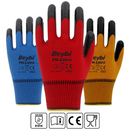 Beybi Gloves Pn Zebra Polyester Knitted Nitrile Gloves (Pack of 50)