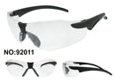 Eye Spot  Safety Glasses STREAM Black/White (minimum Order 50)