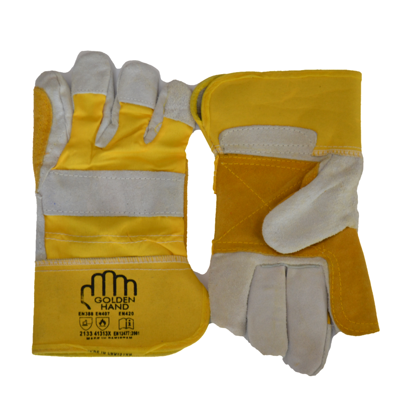 Yellow best sale hand gloves