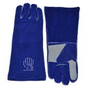 Golden Hand Long Welding Gloves Blue (Minimum QTY 50)
