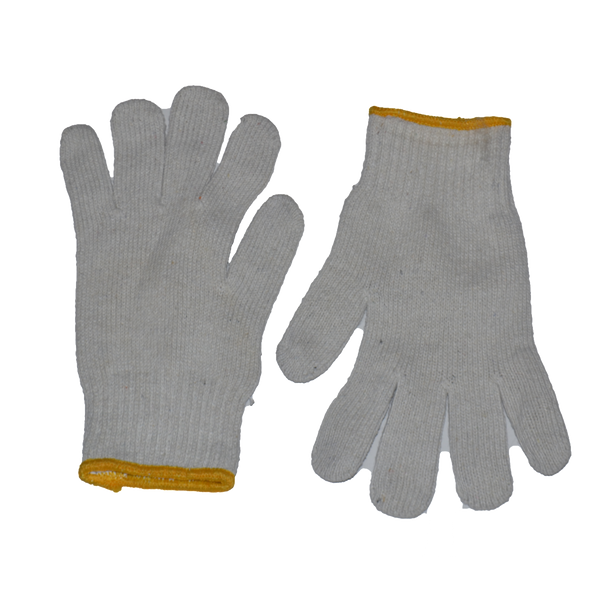 Gold Knit Tricot Grey/Yellow Hard Working Gloves