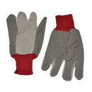 Gold Knit Tricot dotted Hard Working Gloves  (Minimum QTY 50)