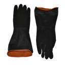 Gold Long Rubber Black/Orange Chemical Gloves (Minimum QTY 50)
