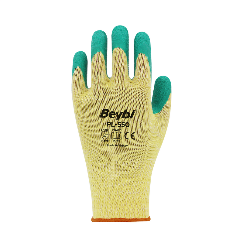 Beybi PL550 Yellow/Green Anti-Cut Gloves